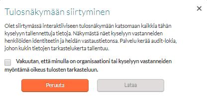 3/7 Tulosnäkymä Tulosnäkymä näyttää yhdellä näytöllä kaikille vastaajille