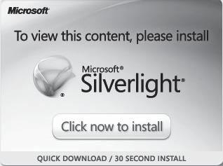 Napsauta [Click now to Install] asennusruudun näyttämiseksi esitetyllä tavalla. 2. Kaksoisnapsauta [Silverlight.
