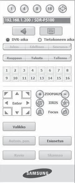 OSD:n aikatietojen näytön asettaminen Valitse <DVR:n aika> tai <Tietokoneen aika> OSD:n aikatietojen näytön asetukseksi. DVR-aika : Perustuu yhdistetyn DVR:n aikaan.