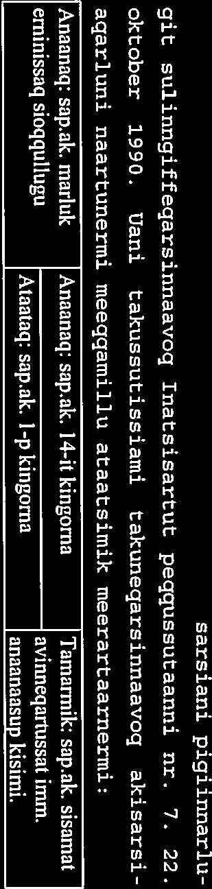 pineqartup sulinissaa atorfissagartinnegarpat. Imm. 4. Napparsimaneg nakorsap uppernarsaaneratigut uppernarsar neqarnissaa piumasarineqarsinnaavo. mm. 5. Nakorsat uppernarsaataat mm.