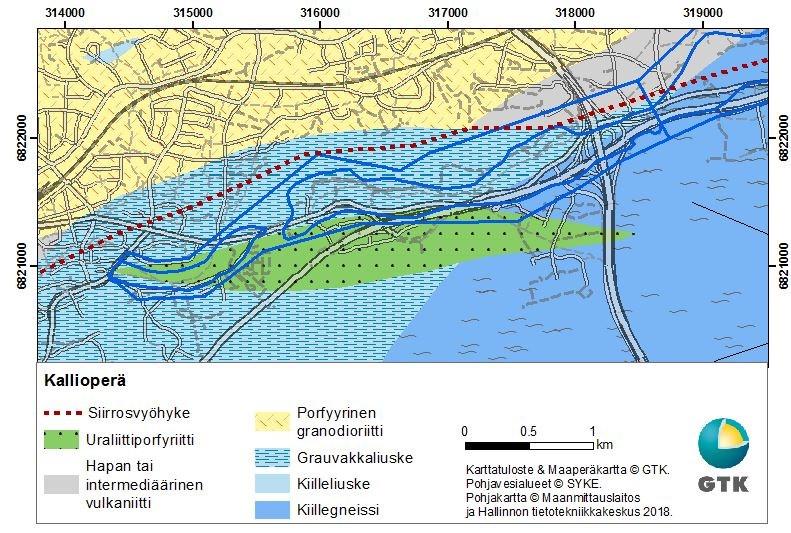 GEOLOGIAN TUTKIMUSKESKUS Geologinen rakenneselvitys 13 08.06.2018 6 TUTKIMUSTULOKSET 6.