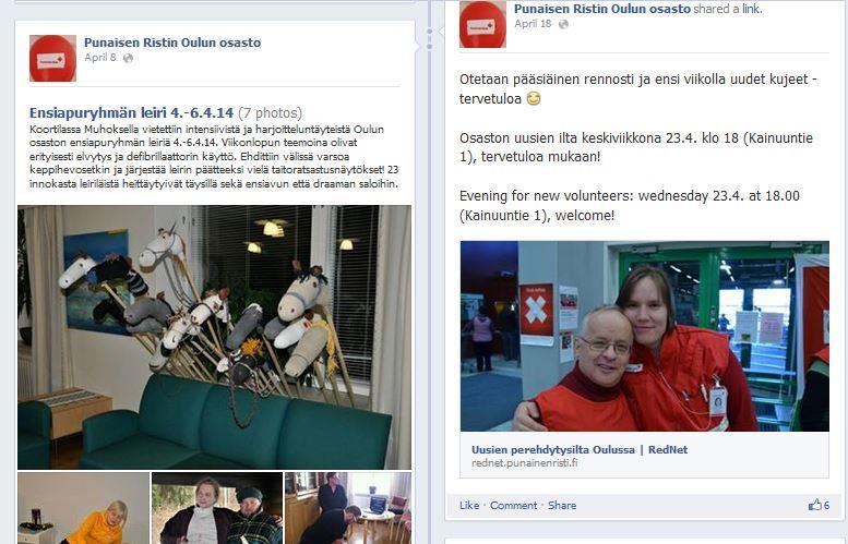 Olet tärkeä osa Punaisen Ristin some-viestintää! Vapaaehtoisena kuulut Punaisen Ristin sosiaalisen median suurimpaan käyttäjäryhmään.