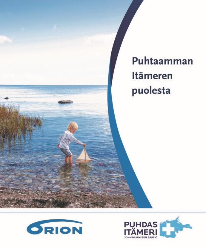 Orion tukee Puhdas Itämeri hankkeita John Nurmisen säätiön Puhdas Itämeri hankkeiden pääyhteistyökumppanina Orion sitoutuu Itämeren suojelun edistämiseen.