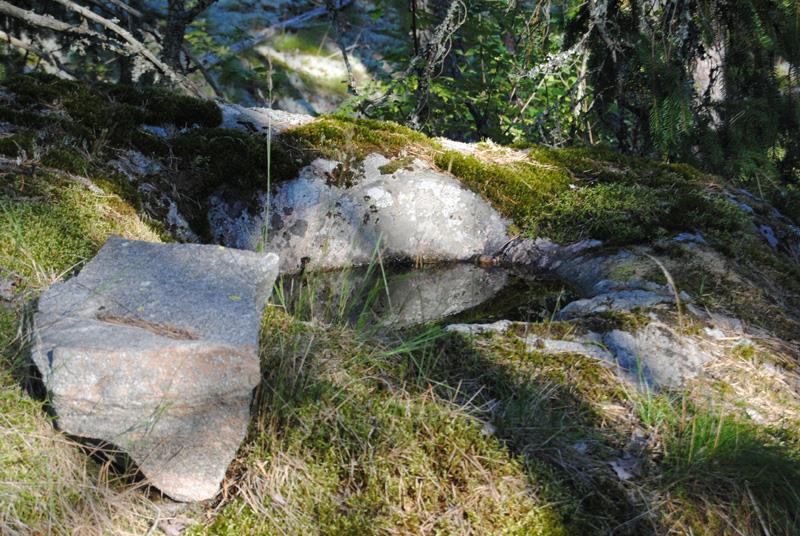 tavallisesti täynnä sadevettä.