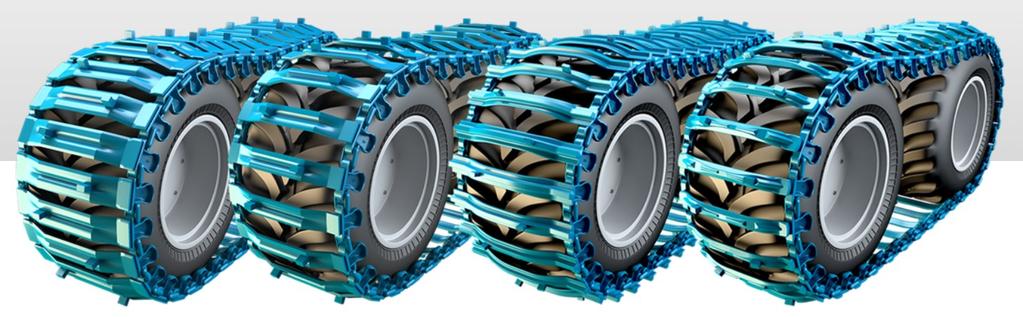 7 Forestry tyres can roughly be divided to two types according to their thread pattern: track pattern to machines that will be equipped with track and traction pattern to machine that need better