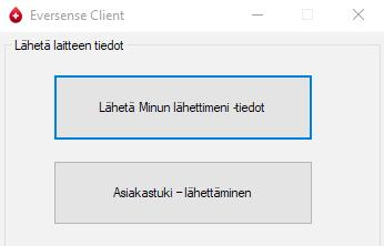 Tätä toimintoa käytetään diagnostiikkalokitiedoston lähettämiseen älylähettimestä asiakastukeen.