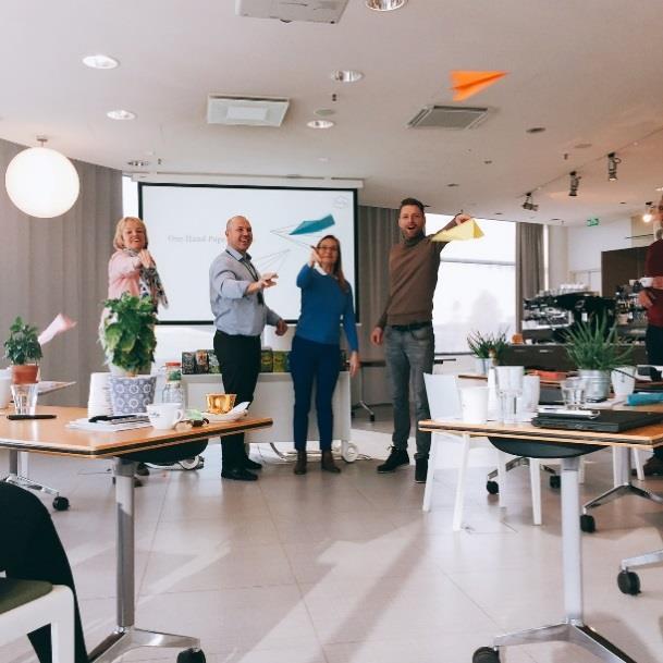 This warm-up acted as an energizer after a lunch and also introduced the concept of prototyping; by iterating, the teams were able to refine and innovate designs to the fullest potential.