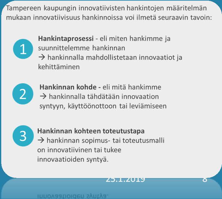 Viestinnällinen muutos: Hankinnat ja markkinayhteistyö kehittämisen välineenä Kaupungin toiminnan ja palvelujen kehittämistavoitteiden näkökulmasta on oleellista tunnistaa missä kokonaisuuksissa