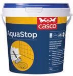 Kevyet ripustukset, kuten pyyhekoukut ja WC-paperitelineet, voidaan kiinnittää Casco AquaSeal -liimamassalla laatoituksen pintaan.