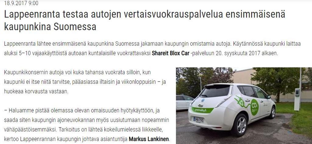 MaaS lisää energiatehokkuutta Joukkoliikenne Kutsuohjautuva liikenne Kyytien yhdistely (yhteiskunnan ja kimppakyydit) Yhteiskäyttö-, vuokraus- ja jakamispalvelut Pyöräilyn liittäminen