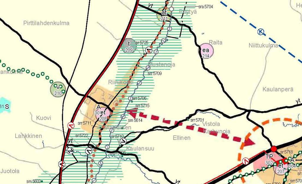 3.2 SUUNNITTELUTILANNE 3.2.1 Kaava-aluetta koskevat suunnitelmat, päätökset ja selvitykset ote maakuntakaavasta Maakuntakaava Loimaan seudun