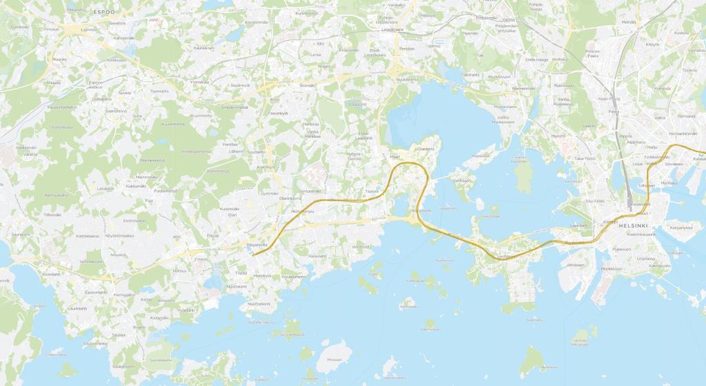 31 JÄLKEEN: Poikittaisliikennettä kehitettiin yhdistämällä rantaradan ja metron