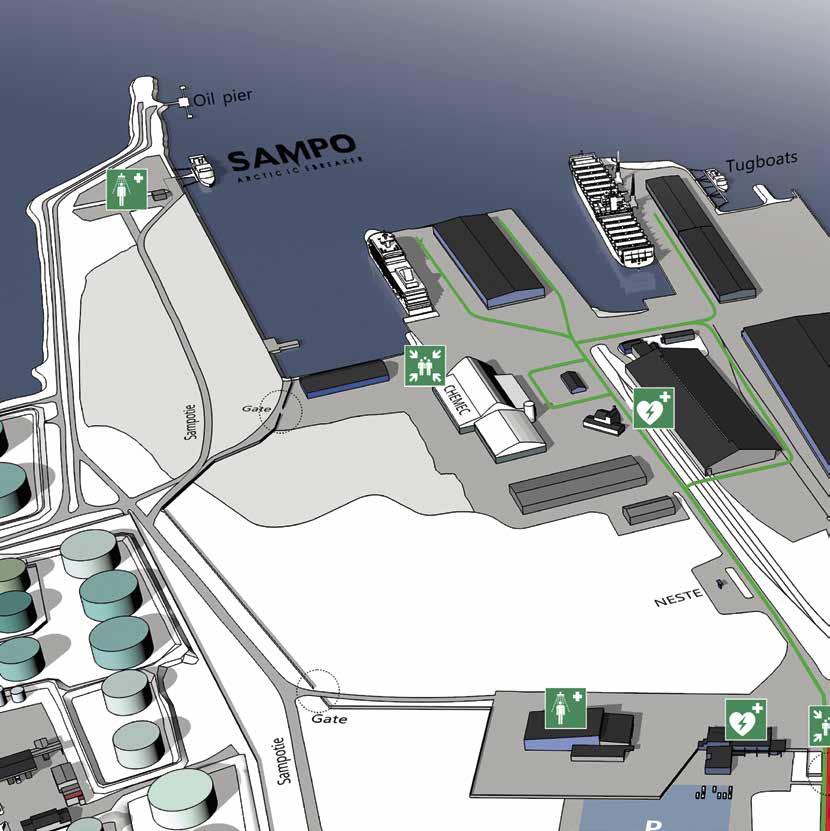 2 1 4 SATAMA-ALUE PROJEKTIT Kemin sataman kautta kulkee monenlaista projektirahtia.