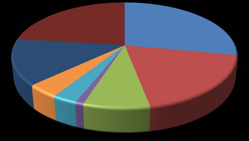 Ostokset 23 % Majoituspalvelut 28 % Polttoaineet 14 % Urheilu- ja virkistyspalvelut 4 % Kulttuuripalvelut 3 % Matkatoimisto- yms.