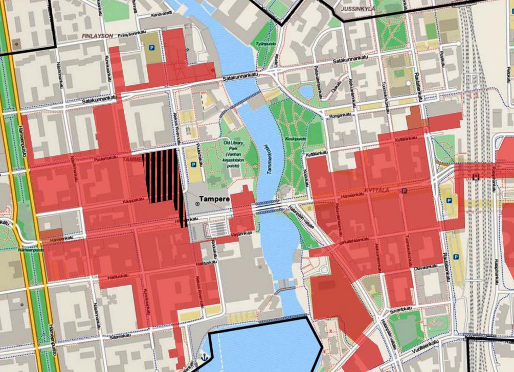 Kuumat korttelit: muutokset H1 2019 Kuumat korttelit -alue elää: Tampereen keskustassa kuumien kortteleiden alue on muuttunut useamman korttelin osalta