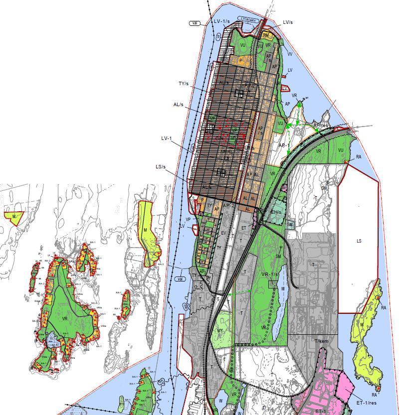 KASKISTEN KAUPUNGIN KAAVOITUSKATSAUS PLANLÄGGNNGSÖVERSIKT I KASKÖ STAD 9 Kaavan ohjeellinen tavoitevuosi on 2030.