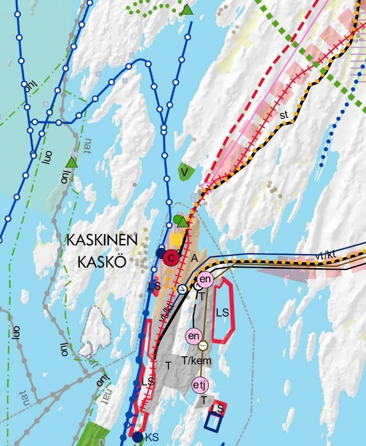 KASKISTEN KAUPUNGIN KAAVOITUSKATSAUS PLANLÄGGNNGSÖVERSIKT I KASKÖ STAD 8 Ote maakuntakaavaluonnoksesta 2040 / Utdrag ur landskapsplanutkastet 2040 5.