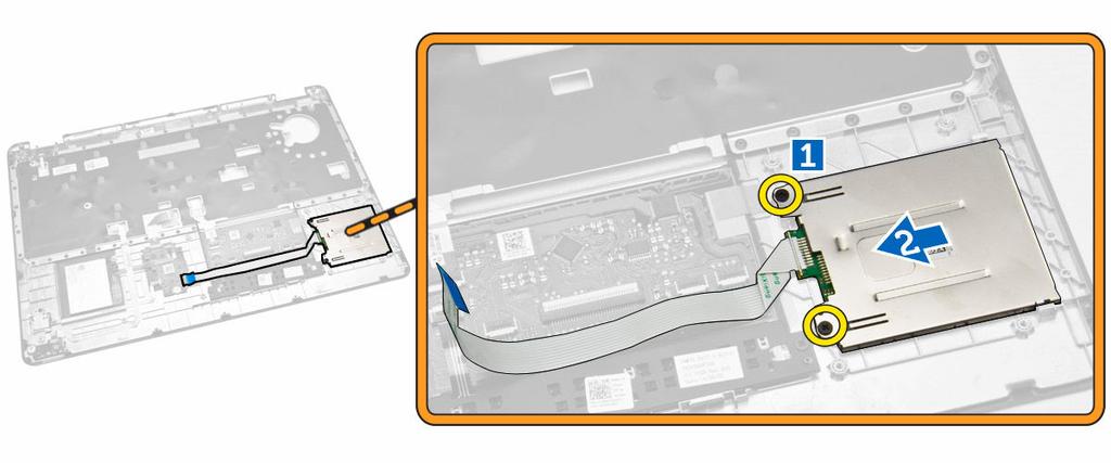 Vapauta muistikortinlukijakortti. Muistikortinlukijakortin vapauttaminen: a.