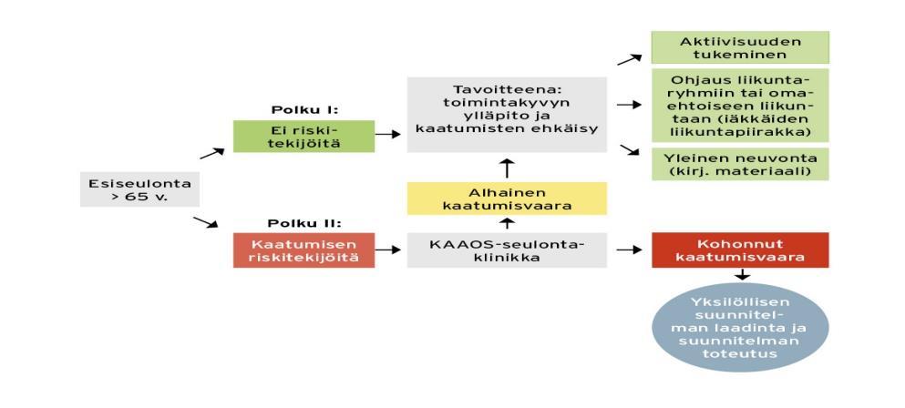 Ennakointi ja varhainen tuki geriatrisen ja gerontologisen osaamiskeskuksen mallissa tarkoittaa niiden asiakkaiden tukemista jotka saavat tukea satunnaisesti tai säännöllisesti mahdollisimman