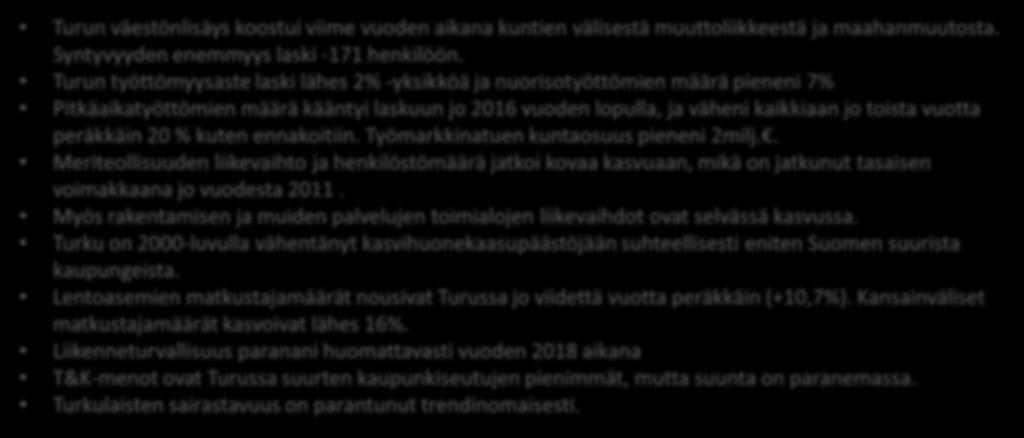 Myös rakentamisen ja muiden palvelujen toimialojen liikevaihdot ovat selvässä kasvussa. on 2000-luvulla vähentänyt kasvihuonekaasupäästöjään suhteellisesti eniten Suomen suurista kaupungeista.