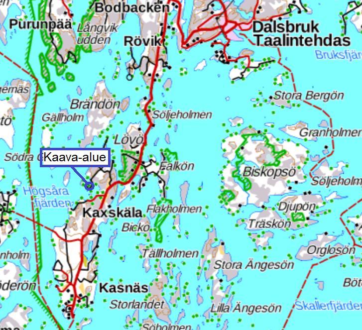 Nosto Consulting Oy 3 (15) Kimitoöns kommun: Kaxjäla stranddetaljplan, ändring 2 Kemiönsaaren kunta: Kaxjälan ranta-asemakaavan muutos 2 Program för deltagande och bedömning / Osallistumis-