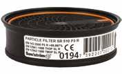 Käytettävä yhdessä esisuodattimen SR 221 kanssa käyttöiän pidentämiseksi. EN 143:2000+A1:2006.