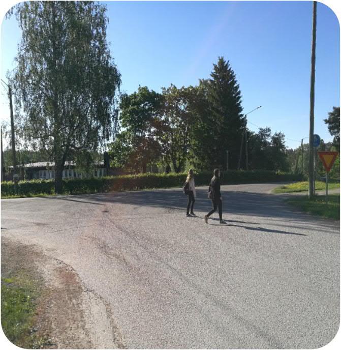 Askolan koulun ylä- ja alakoulujen oppilaat kartoittivat koulumatkojen