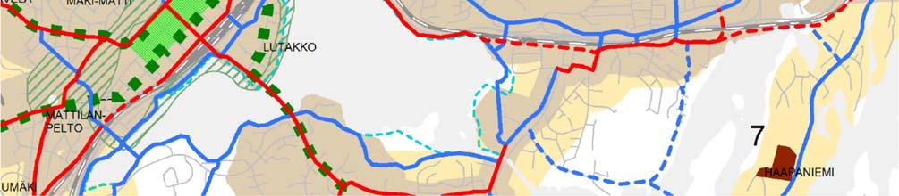 2007) suunnittelualue on asuinkerrostalojen ja rivitalojen korttelialuetta AKR. Tontilla on rakennusoikeutta 2431 kem² (e=0.5) ja kerrosluvuksi on merkitty ½ k III u ½.