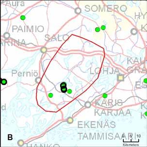 susiyksilöstä ja 1 koira Etsintäreittejä: 55 km Jäljitysreittejä: Havaintoja reviirin merkkauksesta: Lauma, 34 yksilöä A)