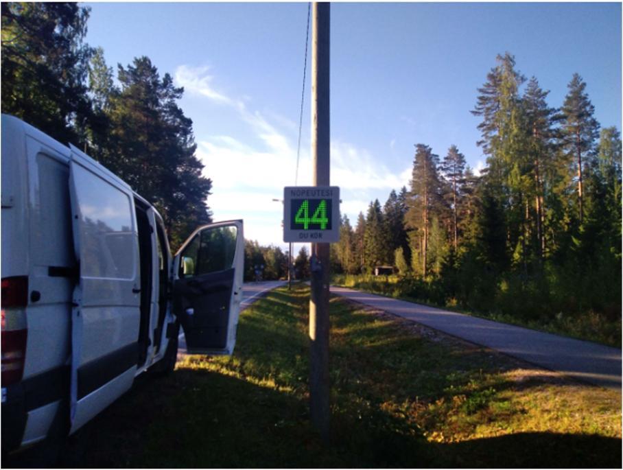 Siirrettävät nopeusnäyttötaulut 2018 Lahti Lahden alueurakka MITTAUSPAIKKA KOHTEEN TYYPPI Jalkaranantie (mt 2956), Lahti Taajaman sisääntuloväylä, pohjoisesta saapuvat.