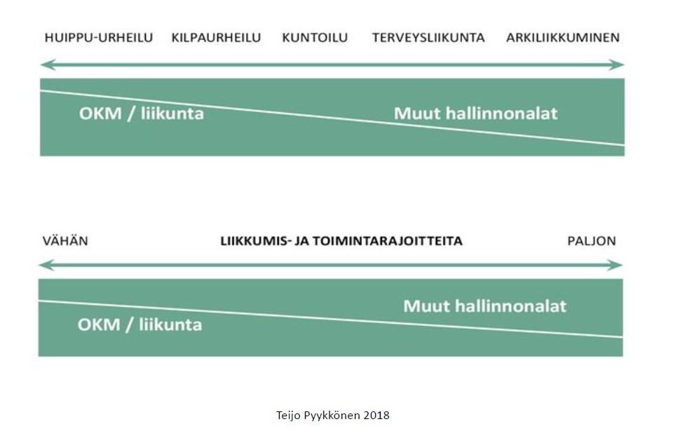 EI VAIN LIIKUNTAHALLINNON ASIA Havainto 6: Mitä enemmän ihmisellä on toimintarajoitteita, sitä enemmän yleensä