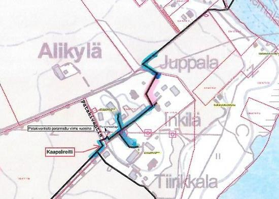 Ote Elenia Oy:n hankekartasta, joka Museoviraston lausunnon (9.5.2018 MV/192/05.01.00/2018), liitteenä.