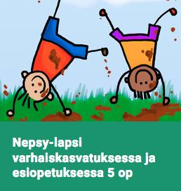 Nepsy-oireilevien lasten ja nuorten tunnistaminen ja tukeminen Nepsy-lapsi varhaiskasvatuksessa ja esiopetuksessa 5 op ISBN 978-952-6664-42-2 Perustietoa neuropsykiatrisista häiriöistä, niiden