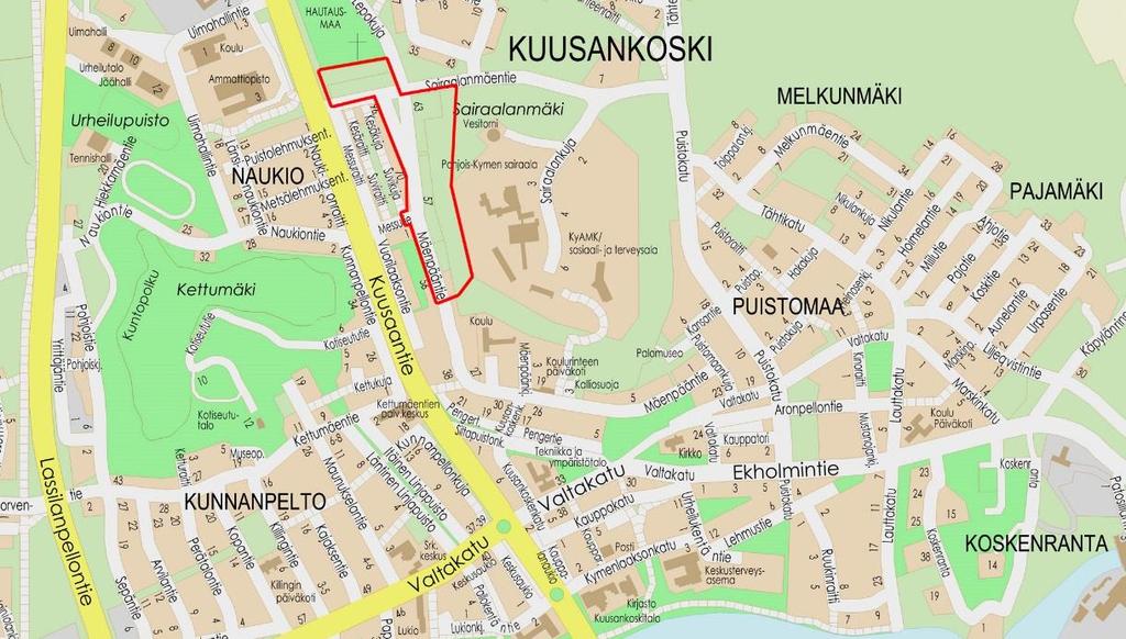 Kuusankoski, korttelit 180, 356 358, 371, 372, korttelin 45 osa sekä katu-, puisto- ja lähivirkistysalueet Täyd. 4.2.2019 3.2.2012 11.5.2012 10.10.2012 Asemakaava 21/005 Diaarinumero 6629/10.02.