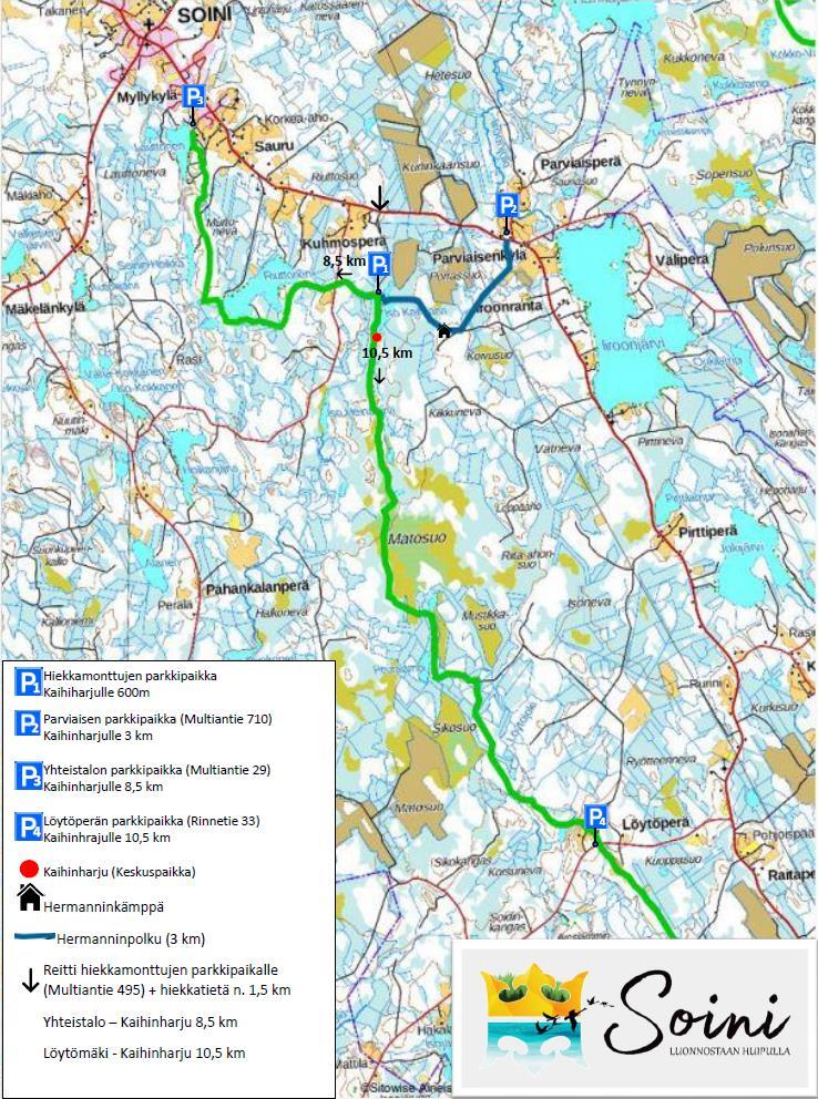 Sunnuntai 5.5. Retkeilypäivä Kaihiharjulla ja Hermannin kämpällä on myynti- ja ruokailupisteitä sekä nuotiolla Iisakki Järvenpään Oy klo 11 15.