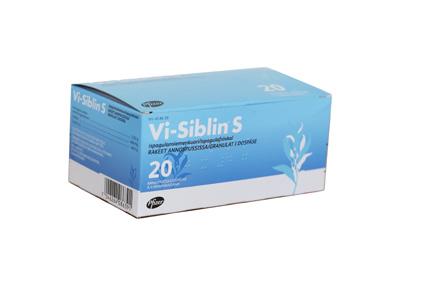 Vi-Siblin sisältää runsaasti veteen liukenevaa eli geeliytyvää kuitua. Vi-Siblin pystyy sitomaan itseensä nestettä jopa 40 kertaa painonsa verran.