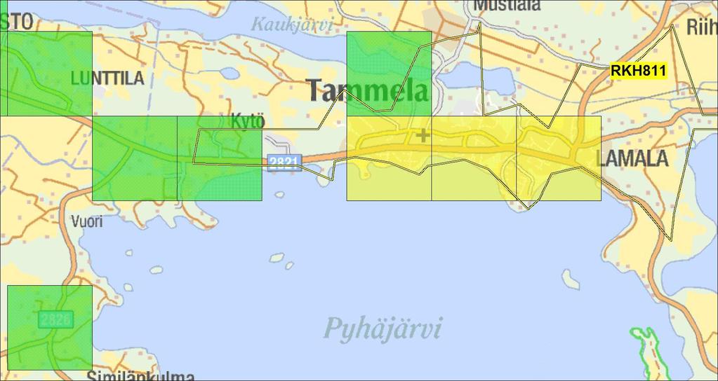 Palvelutasopäätöksen perusteluosa TAMMELA Asukasluku (31.12.2012) Rak. kerrosala k-m 2 (ei sis. mökit, maatalous) Pinta-ala km 2 6 542 Ennakoitu väestökehitys v.