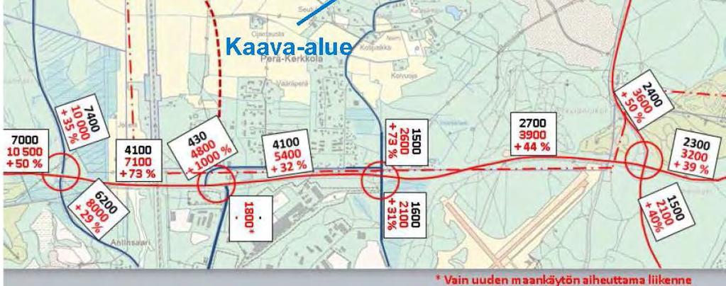 liikennemääräkartta Liite 5 Ote