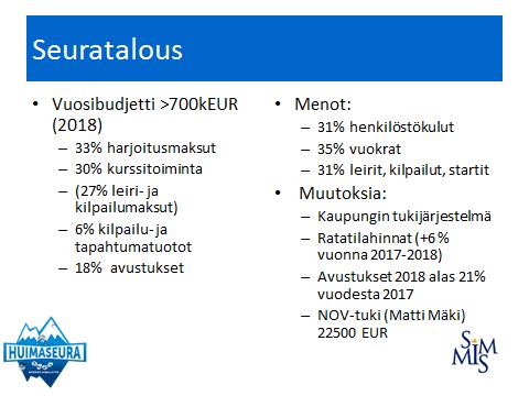 2. Seuran taloushallinto