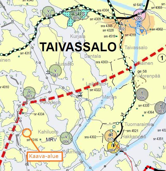 Nosto Consulting Oy 6 (13) Kaava-alueen sijainti maakuntakaavassa: Lähde: Maakuntakaavakartta