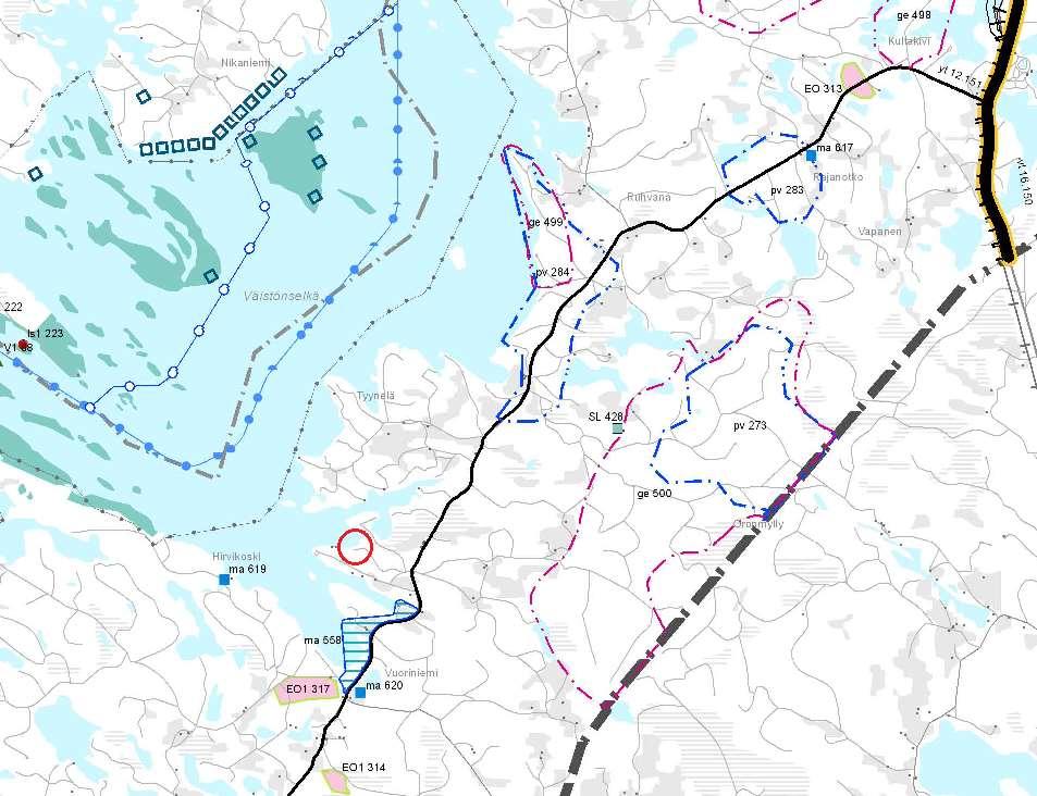 2.2.2 Ympäristökuormitus 7 Suunnittelualueelta ei ole tiedossa jätevesiä lukuun ottamatta ympäristökuormitukseen liittyviä seikkoja. 2.