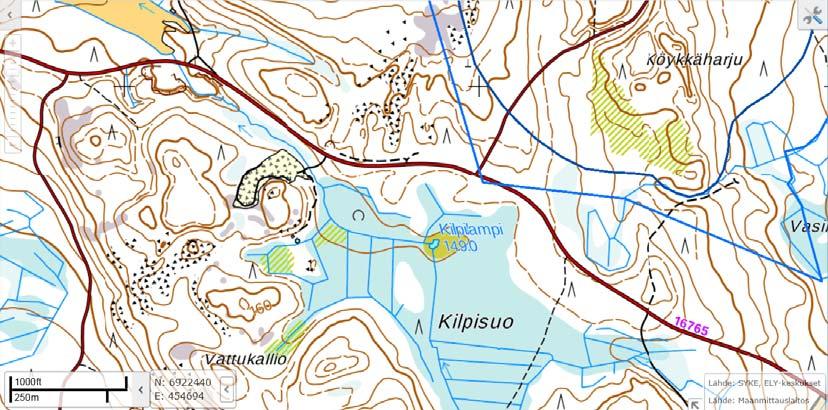 2 Pohja ja pintavedet Alue ei kuulu luokiteltuihin pohjavesialueisiin.