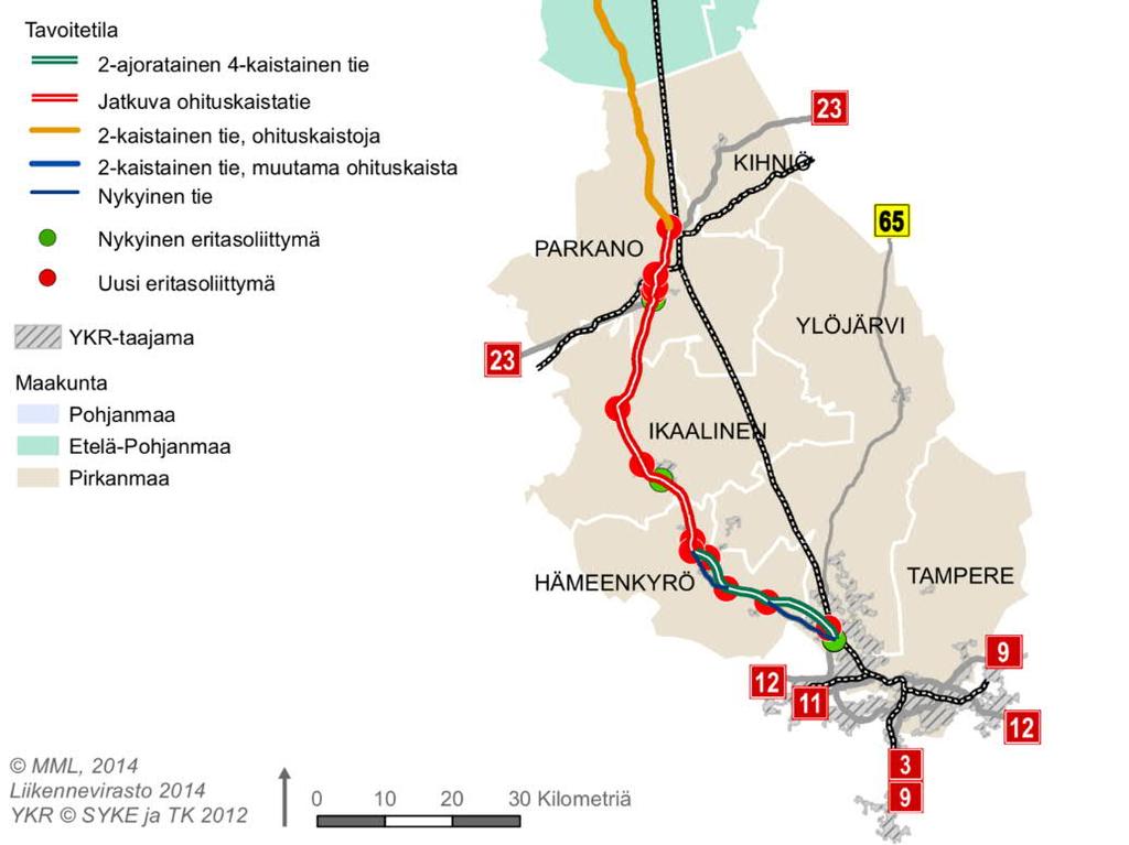 Valtatie 3 hallitusohjelmatavoitteet 2019-2023 Tien merkitys Valtatie 3 on maamme tärkeimpiä valtateitä, koska se yhdistää Suomen etelä-pohjoissuunnassa.