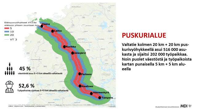 Muita kannanottoja Pirkanmaan liiton keskeiset hallitusohjelmatavoitteet 2019-2023 VT3:n yhteysväli Tampere-Vaasa Suomen kasvukäytävällä: heti rakentamiseen ST-hankintamallin käyttäminen, jolloin