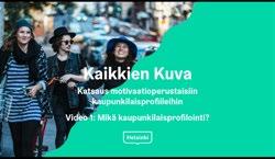 Kaupunkilaisprofiilimateriaalit Kuvan kaupunkilaisprofiilit Kaupunkilaisprofiilit työkirja Motivaatioperustaiset asiakasprofiilit kulttuuri- ja vapaaajan palveluiden kehittämisen yhteinen työkalu