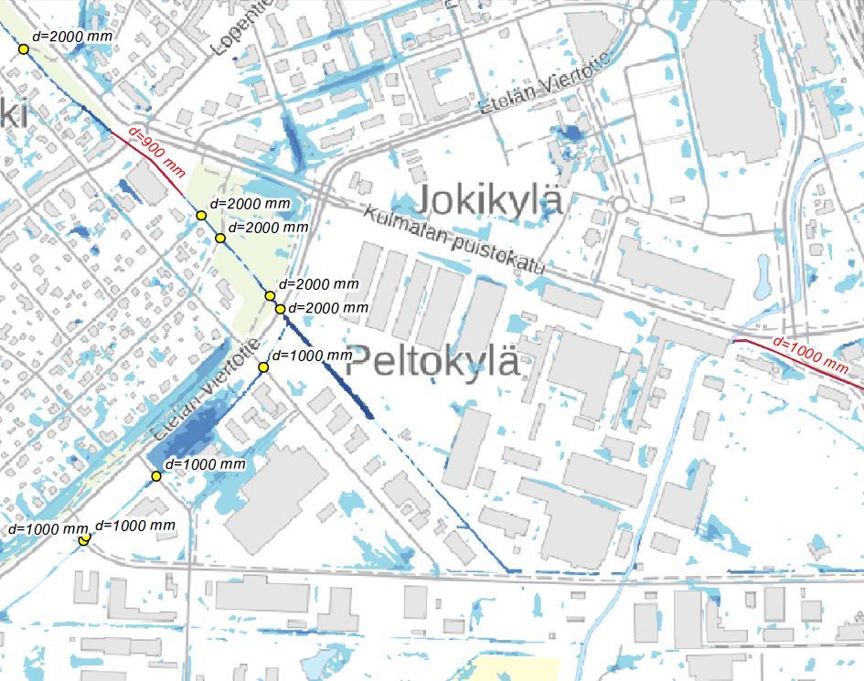 13 Korttelissa syntyviä hulevesiä on viivytettävä korttelin alueella siten, että jokaista sataa päällystettyä pihapinta-alaneliötä ja kattopinta-alaneliötä kohti on vähintään 1,0 kuutiometriä