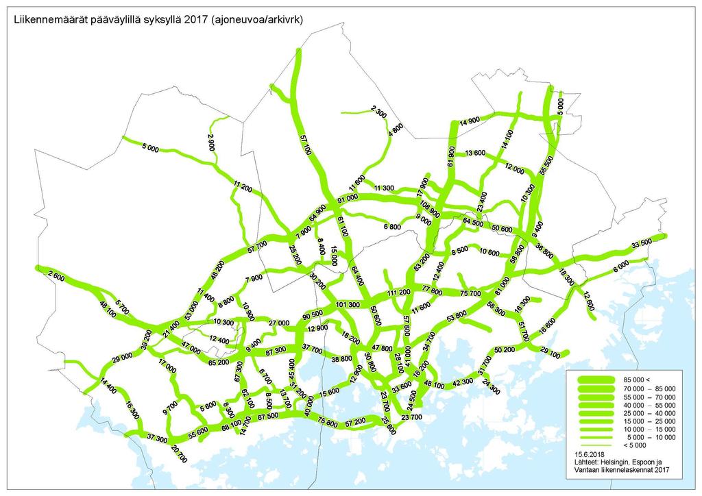 13.15 Liikennemäärät
