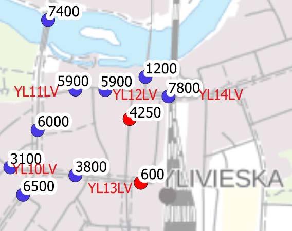 21 Liikenne Ylivieskan keskusta on liikenteellisesti vilkas. Ns.