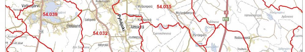 (kuva 13, liite 3). Käräjäojan valuma-alueen pinta-ala on 12,68 km 2 (järvisyys 0,0 %).