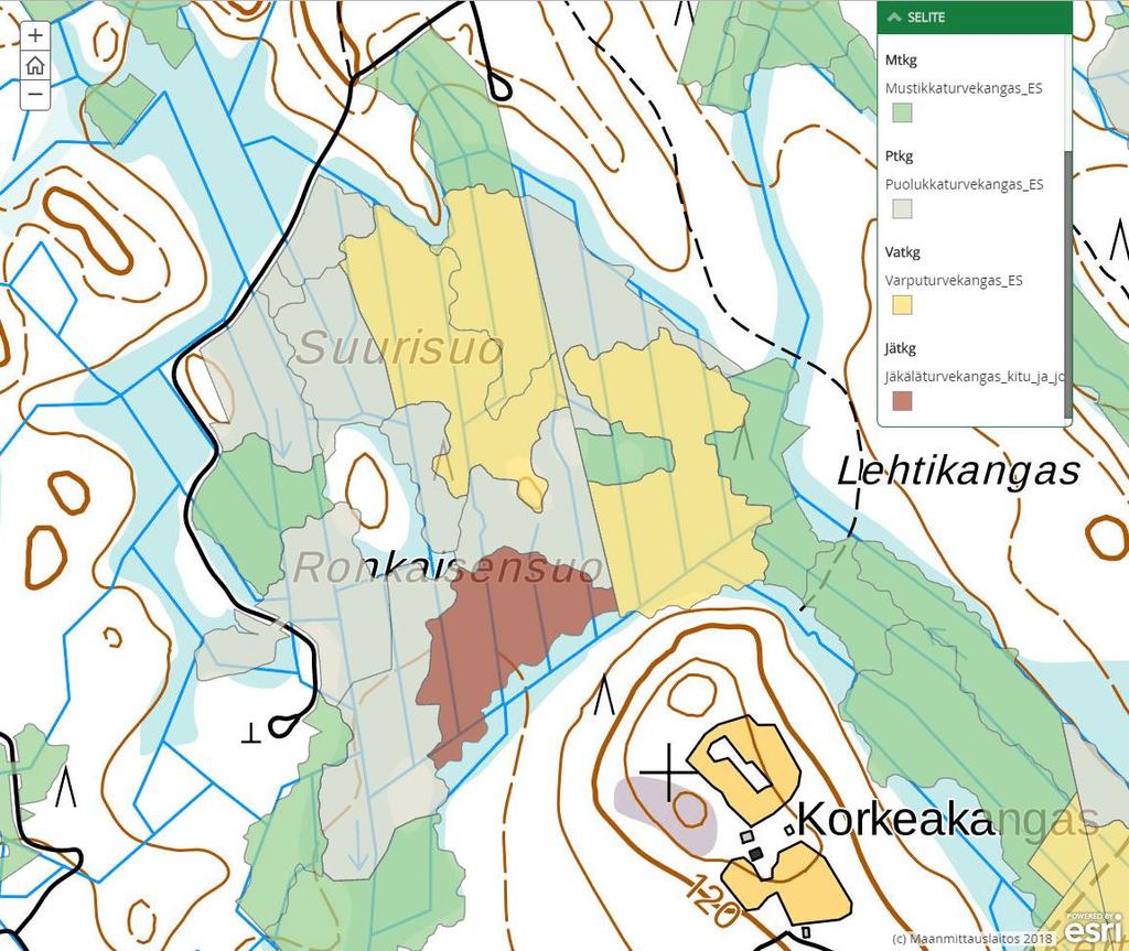 Ojitetut suometsät ja vesiensuojelu -tarinakartta Tavoitteena ohjeistaa turvemaametsien käsittelyä ja vesiensuojelua.